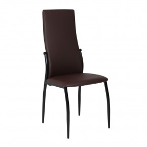 Стул DENVER, экокожа, коричневый PU 607/черный